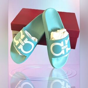 ⭐️  Salvatore Ferragamo, Groovy 6 Sport
Slide Sandal (Women)